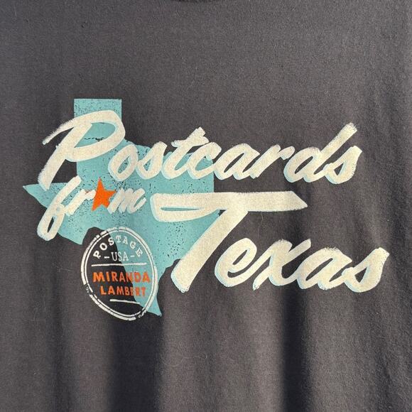 Miranda Lambert Concert T-Shirt POSTCARDS FROM TEXAS - Picture 2 of 6